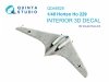 Quinta Studio QD48529 Horten Ho 229 3D-Printed & coloured Interior on decal paper (Zoukei Mura SWS) 1/48